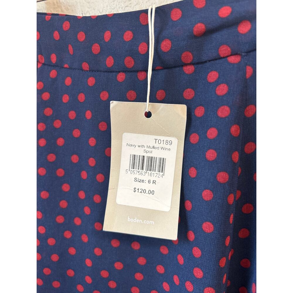 Boden Serena polka dot midi skirt Size 6R - Picture 2 of 8